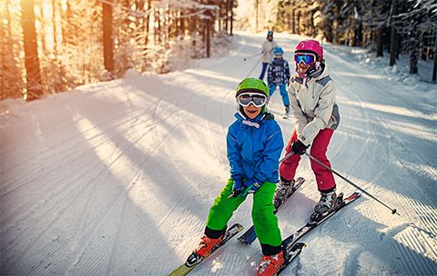 Mizunara - Winter skiing with kids